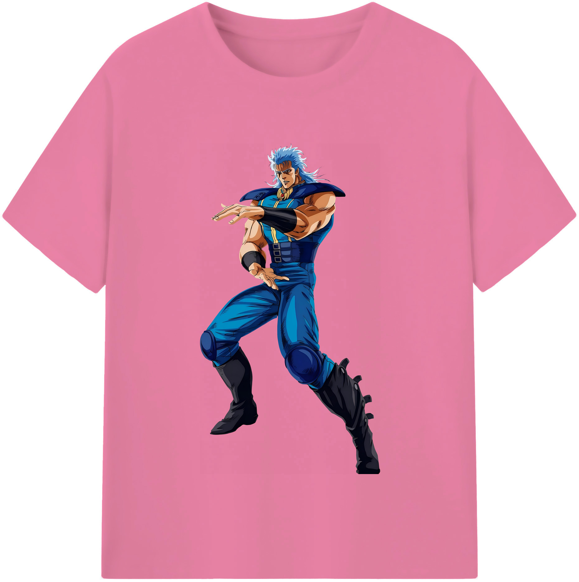 （画像用） 北斗の拳 Fist of the North Star 綿100％半袖Tシャツ（フロントプリント）